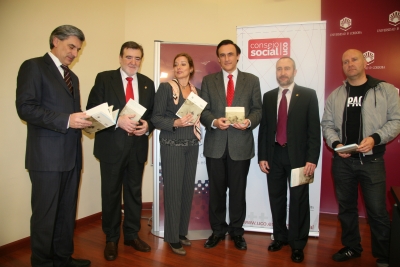 De izq a dcha Fernando Lpez Mora, Javier  Corbaln, Anabel Carrillo, Jose Carlos Gmez, Rafael Rabadn y Miguel Gmez