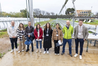 El equipo que ha visitado las instalaciones de la UCO