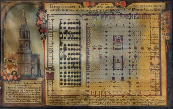 Plano anónimo de 1741 (Archivo de la Catedral de Córdoba)